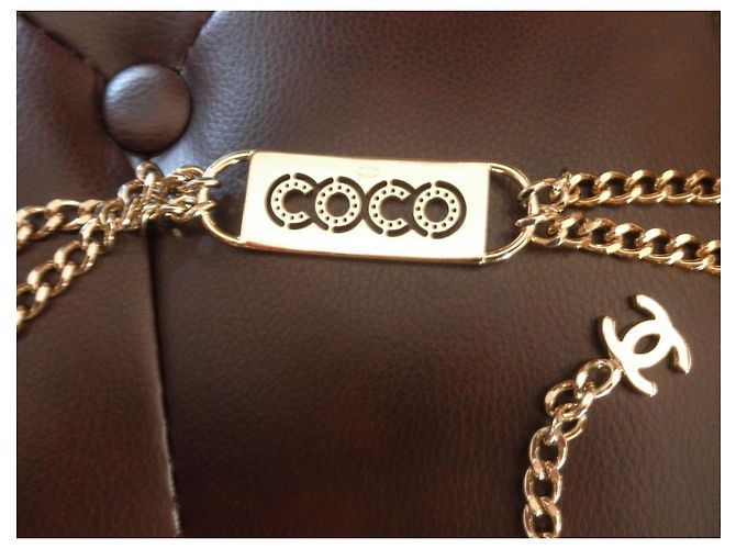 Cambon Chanel Kettengürtel Gold Metall 90 cm Golden - Ansicht 2