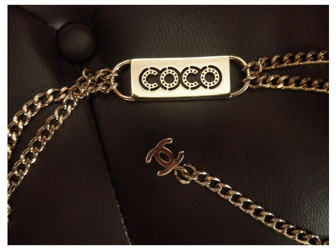 Cambon Chanel Kettengürtel Gold Metall 90 cm Golden - Ansicht 3