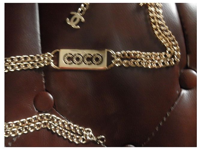 Cambon Chanel Kettengürtel Gold Metall 90 cm Golden - Ansicht 6