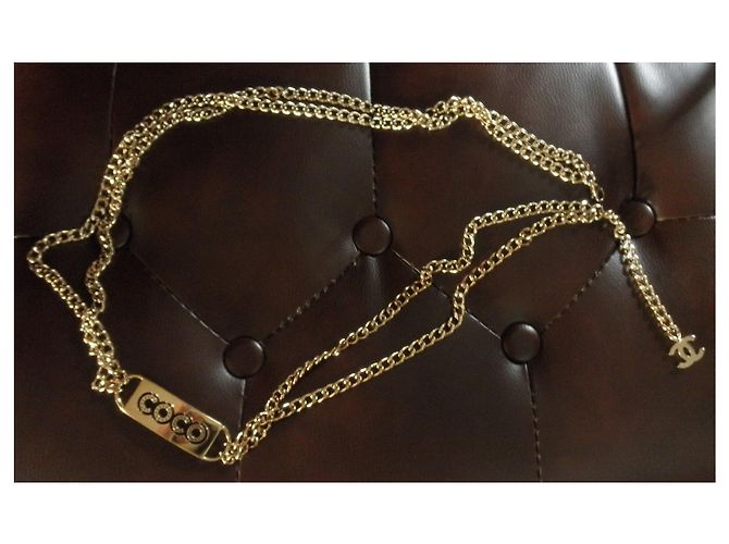 Cambon Chanel Kettengürtel Gold Metall 90 cm Golden - Ansicht 8