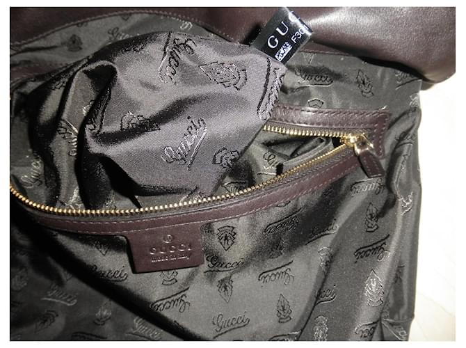 Borsa Gucci Indy Python Marrone Pelle Esotica - vista 5