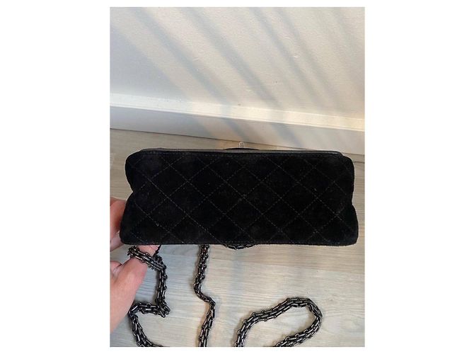 Bowling Borsa Chanel Reissue 2.55 in velluto nero - vista 5