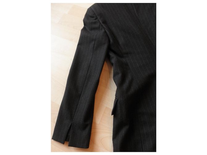 Gabardina Gucci de lana gris oscuro Gris antracita - vista 9