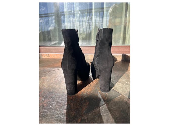 Botines Prada de ante negro - vista 3