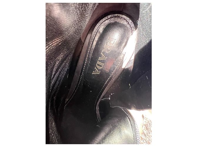 Botines Prada de ante negro - vista 6