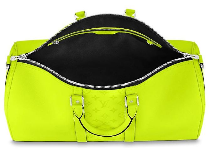 Louis Vuitton LV Keepall Taigarama amarelo novo - vue 3