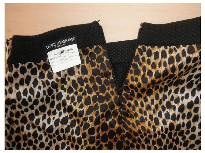 Falda Dolce & Gabbana negra de viscosa Negro - vista 4