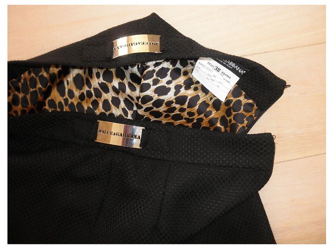 Falda Dolce & Gabbana negra de viscosa Negro - vista 5