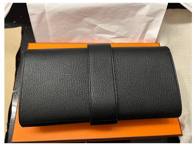 Cartera Hermès Médor negra de piel Negro - vista 3