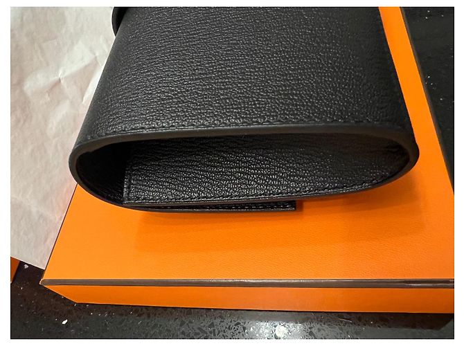 Cartera Hermès Médor negra de piel Negro - vista 4