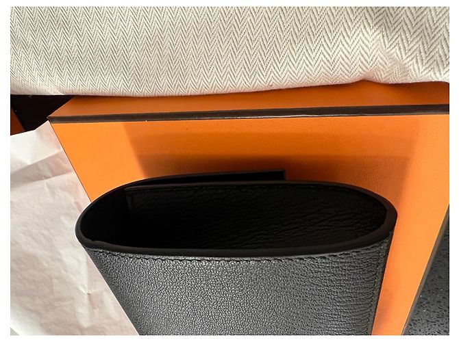 Cartera Hermès Médor negra de piel Negro - vista 5