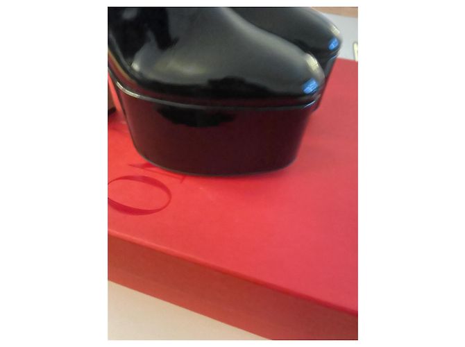 Botas Valentino Garavani Tango de charol negro - vista 9