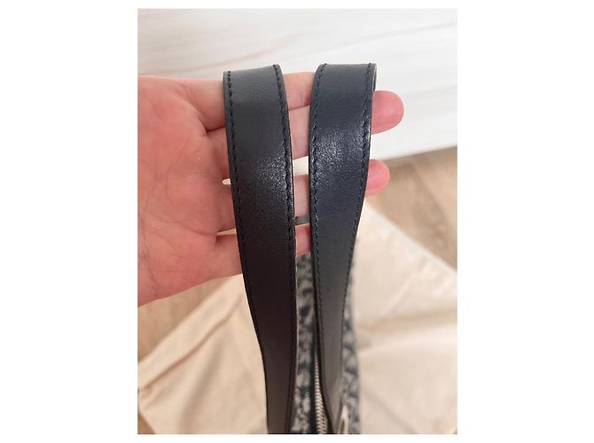 Borsa Saddle Christian Dior Blu in Tela - vista 8
