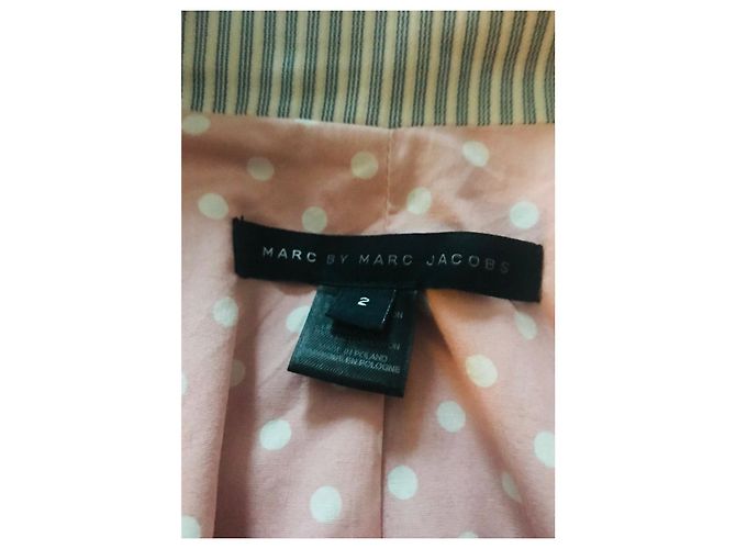 Marc by Marc Jacobs Giacca a righe Marc Jacobs Bianco Blu chiaro - vista 7