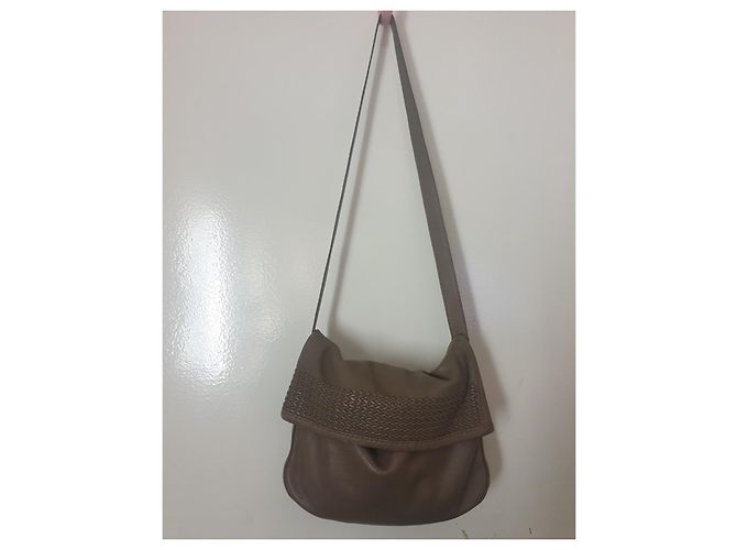 Borsa a tracolla piccola Hermès in pelle grigia Grigio - vista 2