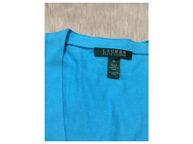 Polo Ralph Lauren Strickjacke aus Baumwolle Türkis XL - Ansicht 3
