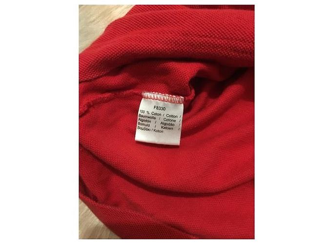 Polo Lacoste Rossa in Cotone Rosso - vista 3