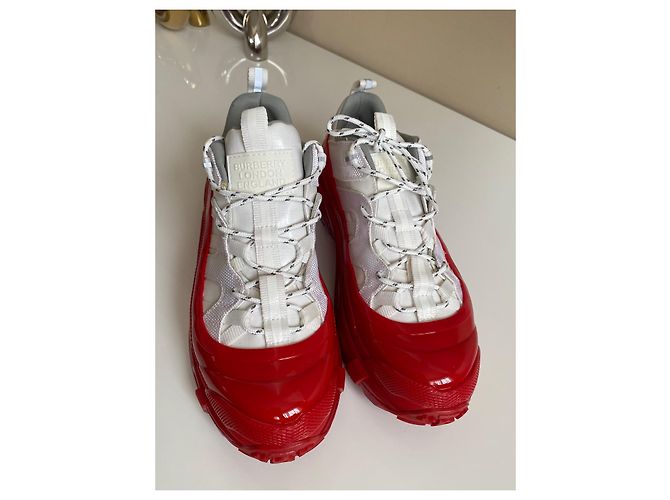Burberry Arthur Sneaker Rot Weiß - Ansicht 3