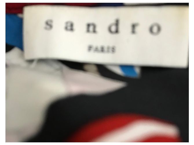 Sandro Blusa in seta multicolore - vista 5
