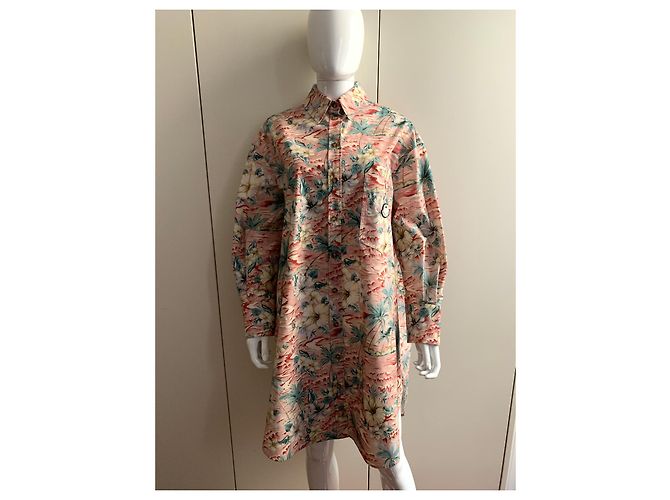 Moncler Genius Palm Angels Cotton dress Multicolore - vista 9