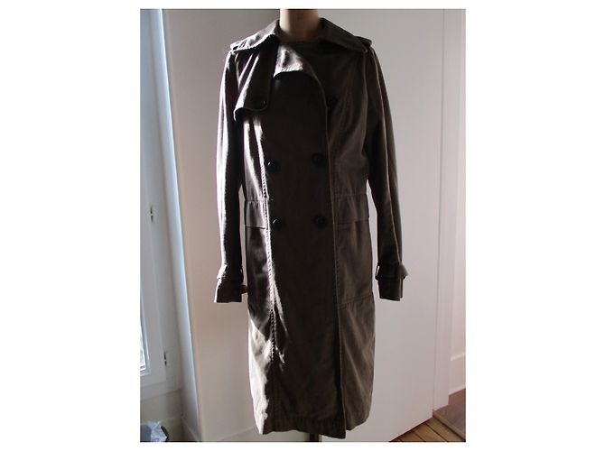 Comptoir Des Cotonniers Gabardina con solapa, Topo, taille 40. Beige - vista 4
