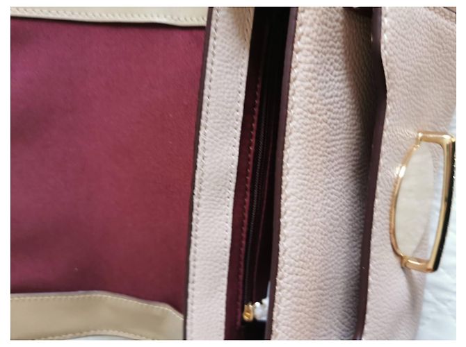 Borsa a spalla Marc Jacobs in pelle Rosa Marrone Bordeaux Bordò Marrone chiaro Gold hardware - vista 11