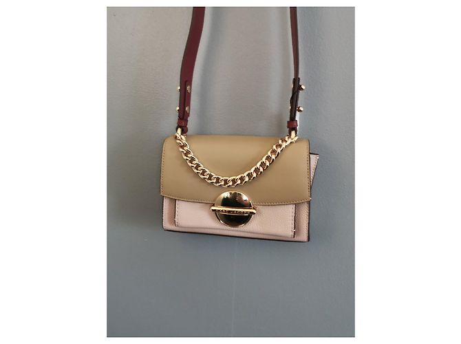 Borsa a spalla Marc Jacobs in pelle Rosa Marrone Bordeaux Bordò Marrone chiaro Gold hardware - vista 14