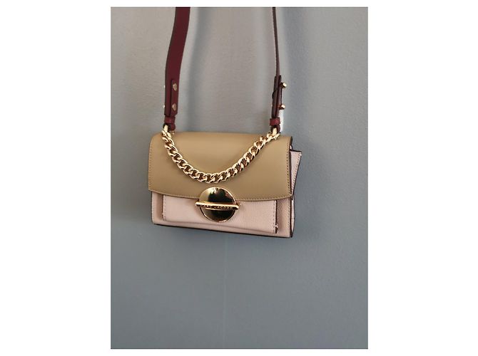 Borsa a spalla Marc Jacobs in pelle Rosa Marrone Bordeaux Bordò Marrone chiaro Gold hardware - vista 15