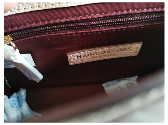 Borsa a spalla Marc Jacobs in pelle Rosa Marrone Bordeaux Bordò Marrone chiaro Gold hardware - vista 19