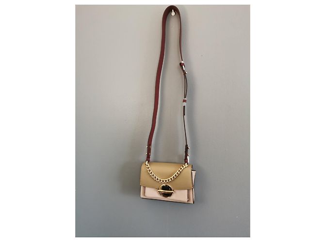 Borsa a spalla Marc Jacobs in pelle Rosa Marrone Bordeaux Bordò Marrone chiaro Gold hardware - vista 3