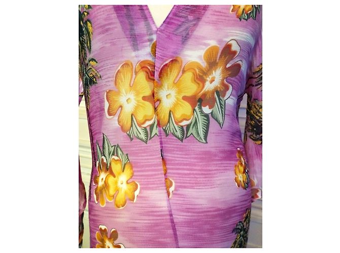 ANTIK BATIK PAGODE PALMSEIDENKLEID S 36 Pink - Ansicht 9