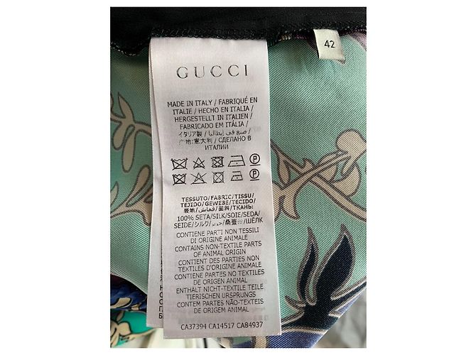 Gucci Seidenhose mit Logo Mehrfarben - Ansicht 5