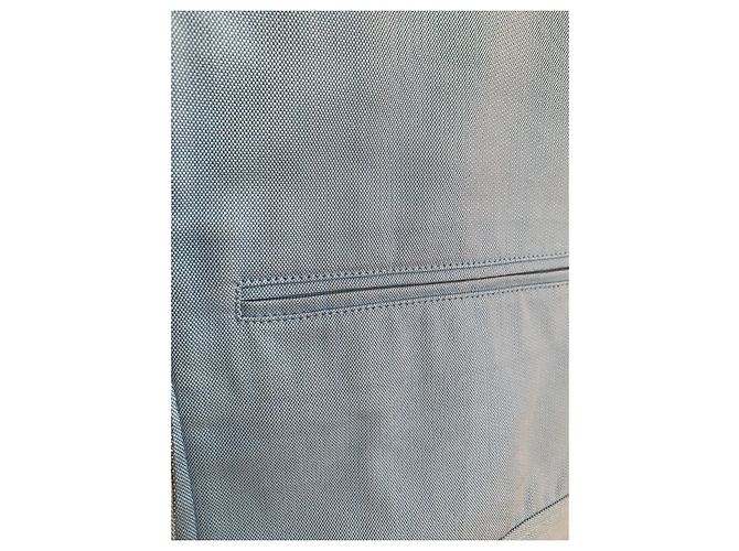 Chanel Gilet Light Blue Cotton Logo - vista 5