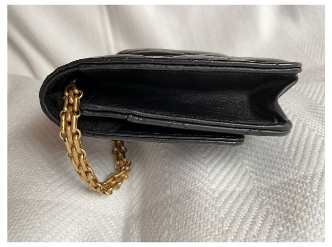Wallet On Chain Chanel Ristampa WOC 2.55 Nero - vista 4