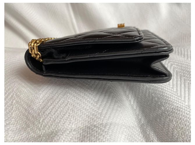 Wallet On Chain Chanel Ristampa WOC 2.55 Nero - vista 5