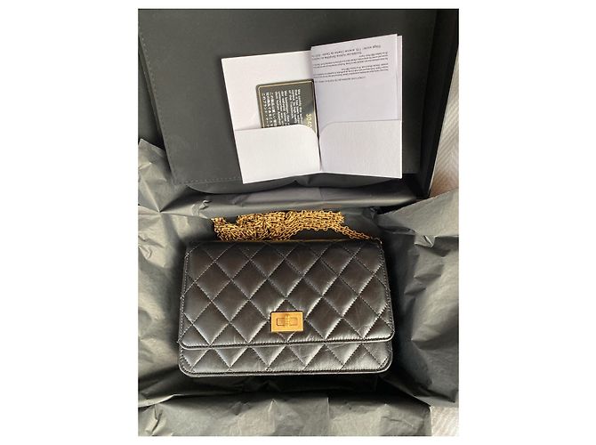 Wallet On Chain Chanel Ristampa WOC 2.55 Nero - vista 9