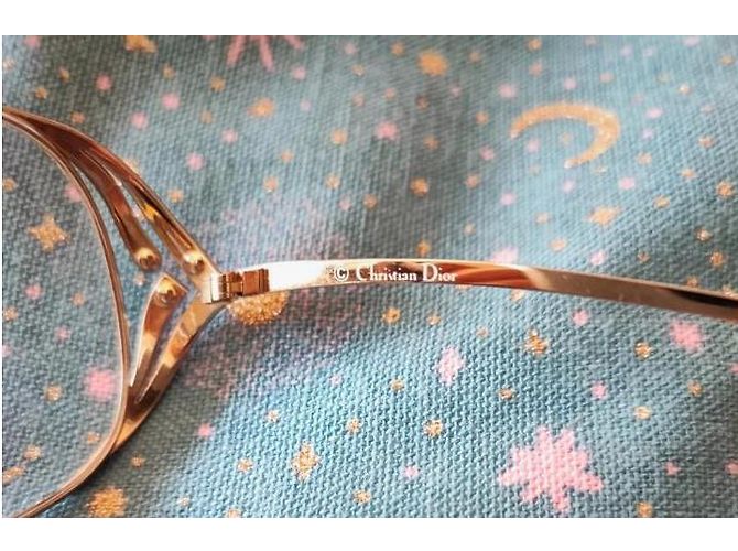 Occhiali da sole Christian Dior in metallo oro Gold hardware - vista 6