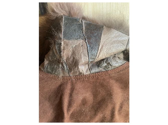 Giacca Ramosport in cotone marrone con inserti in pelle - vista 13