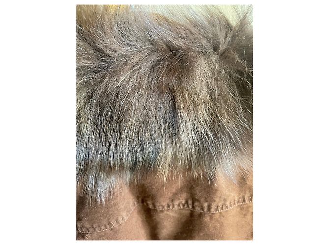 Giacca Ramosport in cotone marrone con inserti in pelle - vista 16