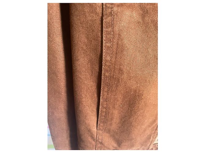 Giacca Ramosport in cotone marrone con inserti in pelle - vista 4