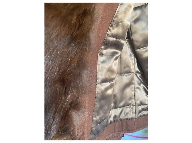 Giacca Ramosport in cotone marrone con inserti in pelle - vista 7