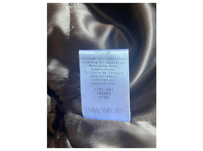 Giacca Ramosport in cotone marrone con inserti in pelle - vista 8
