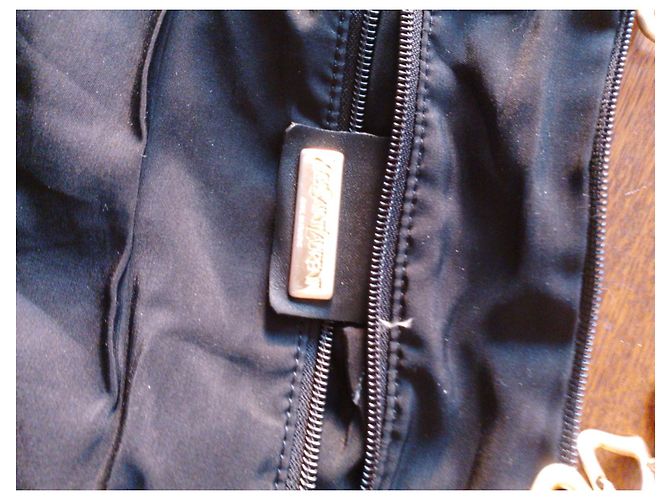 Borsa a mano in nylon nero Yves Saint Laurent - vista 3
