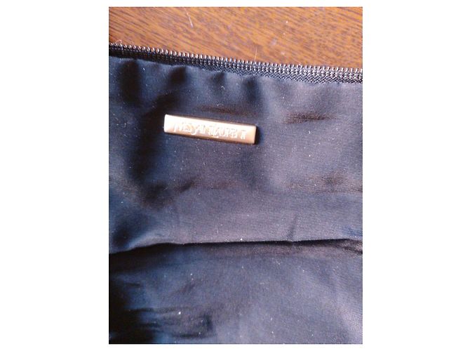 Borsa a mano in nylon nero Yves Saint Laurent - vista 4
