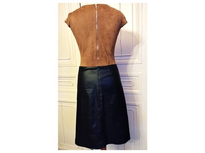 BARBARA BUI ROCK ROCK GLACIS LEDEREFFEKT DURCHBROCHENE LASERSCHNITTE T 36/38 Schwarz - Ansicht 3