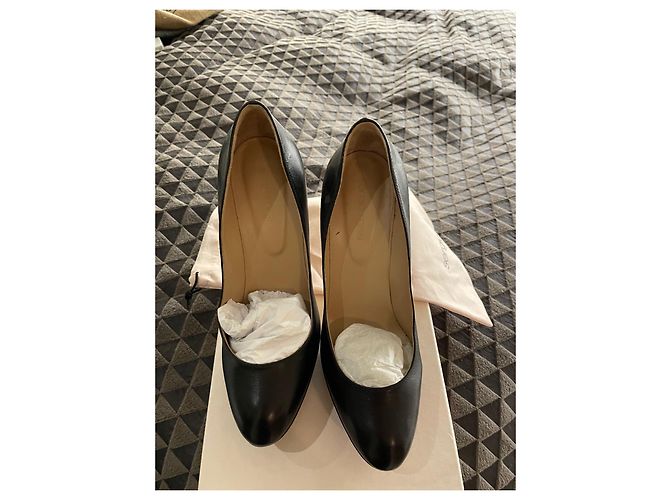 Décolleté Sergio Rossi in pelle nera 38 Nero - vista 3