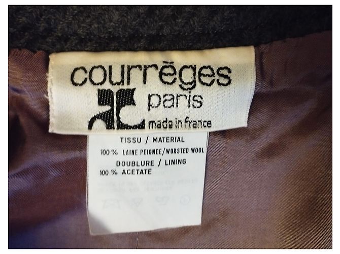 FALDA COURREGES CAMISETA 34 Gris - vista 3