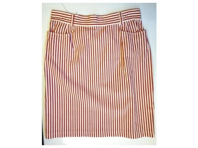 CACHAREL FALDA TRENDY BAYADERE STRETCH MANGO BOLSILLOS T 36 Multicolor - vista 8