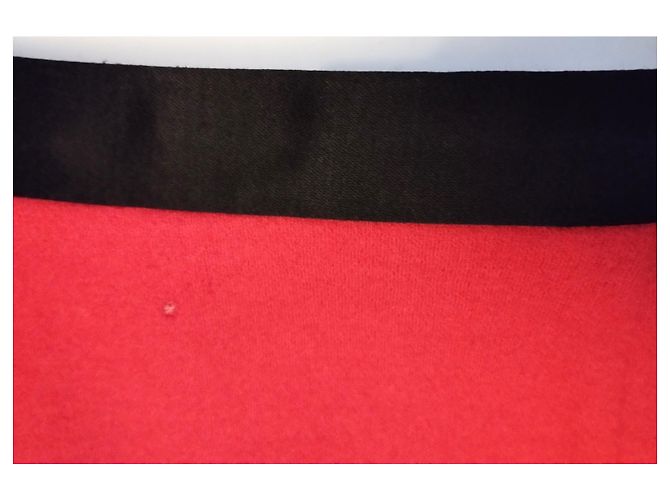 KAPITÄN-ROCK AUS WOLLE VON CHANTAL THOMASS 4 KNÖPFE T36 Rot - Ansicht 8