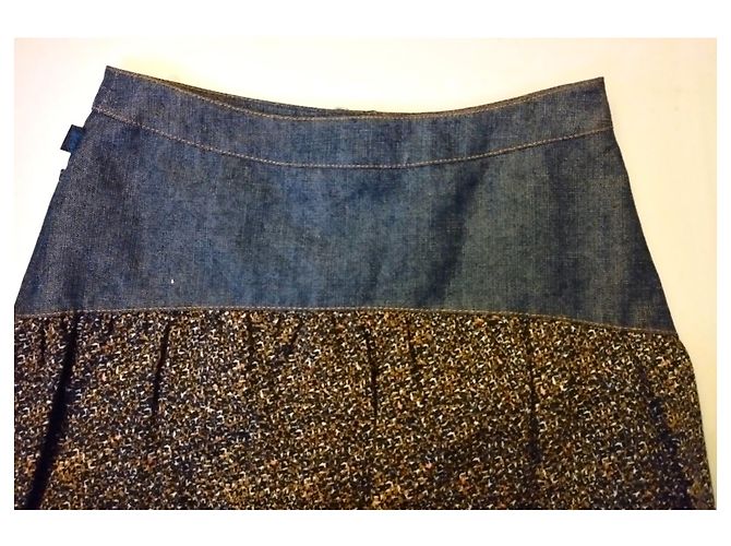 GONNA CHRISTIAN LACROIX GONNA PATCHWORK DENIM..WOOL..SCHINTZ..DENTEL T 34/36 Multicolore - vista 16